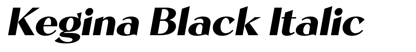 Kegina Black Italic